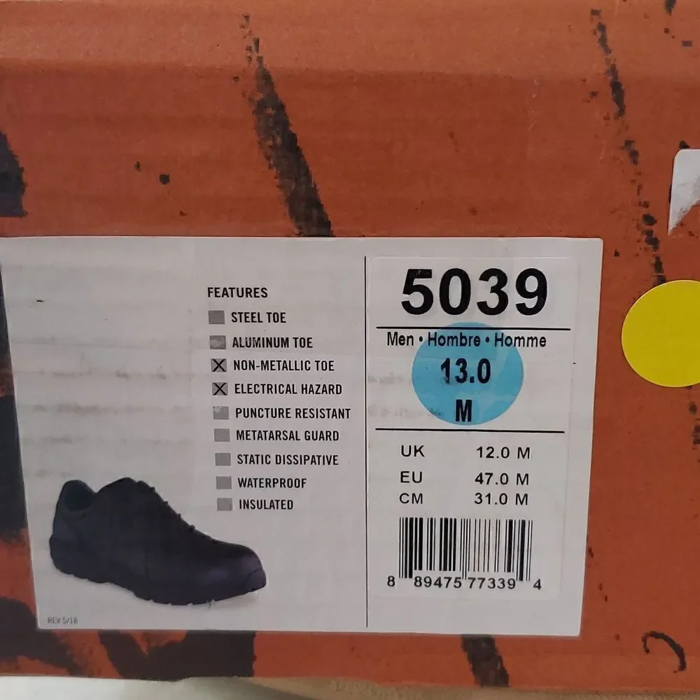 Worx by Red Wing Shoes Men's Slip Resistant Black Work Oxford Shoes Size 13 5039